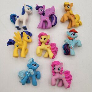 Hasbro My Little Pony Mini Figures Lot of 8 MLP 2"Ponies MLP Blind Bag